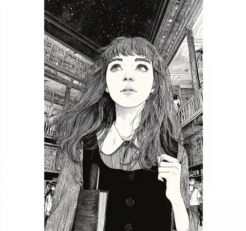 悬疑漫画分类封面，暗色氛围与谜题元素